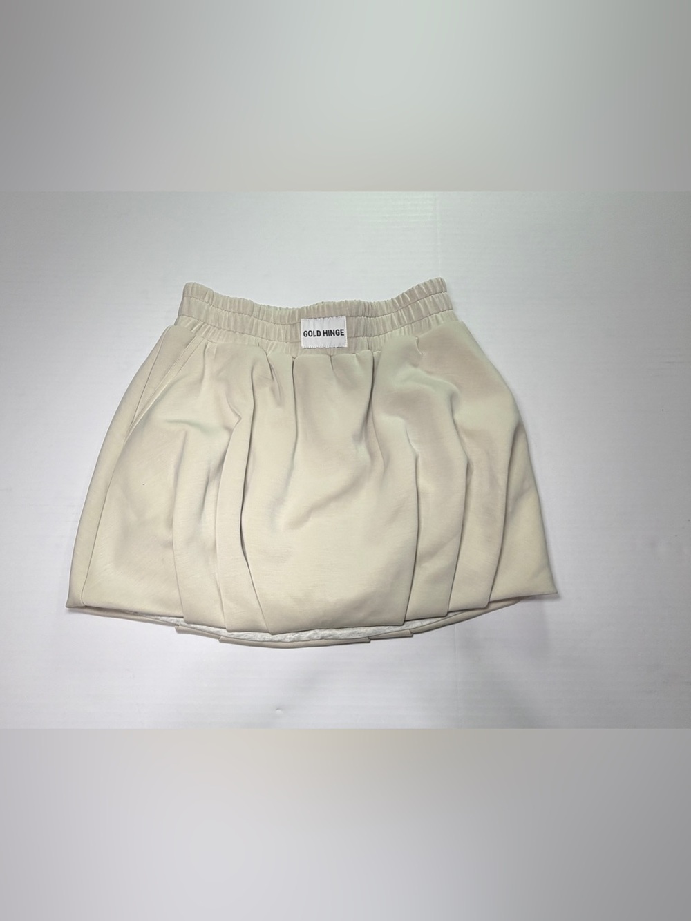 NWOT Gold Hinge Cream Bubble Skirt Tennis Skort Women’s XS/S Sample